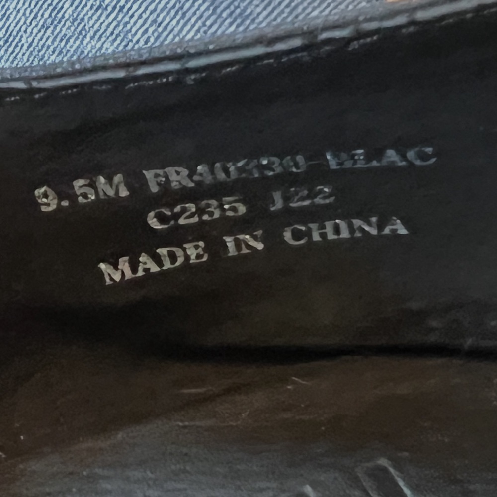 Frye Claire Woven Leather Flats – Black sz 9.5 - Picture 8 of 8